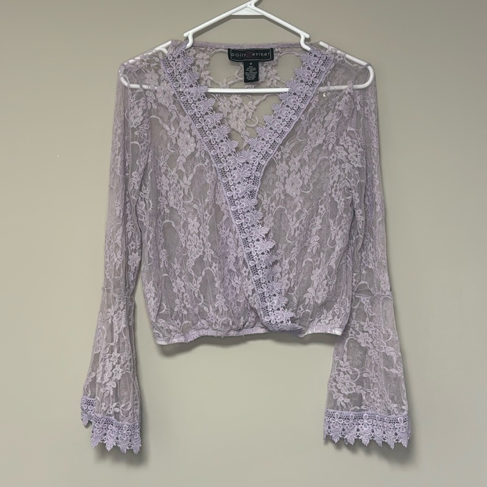 Hot Topic Lace Blouse Size M